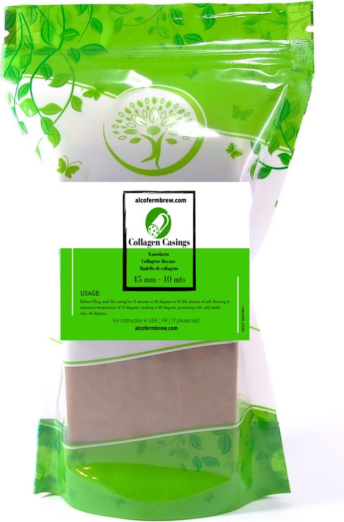 Kunstdarm 45mm/10m - Kollagenhülle für Wurst Wursthülle Produktbild 