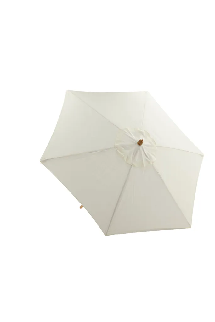 Parasol de terrasse blanc Corypho inclinable idéal pour repas en extérieur - 5