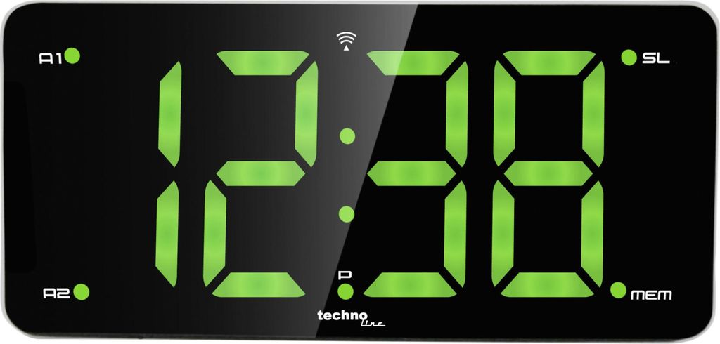 Technoline WT 486, Digitaler Wecker, Rechteck, Schwarz, Produktbild 