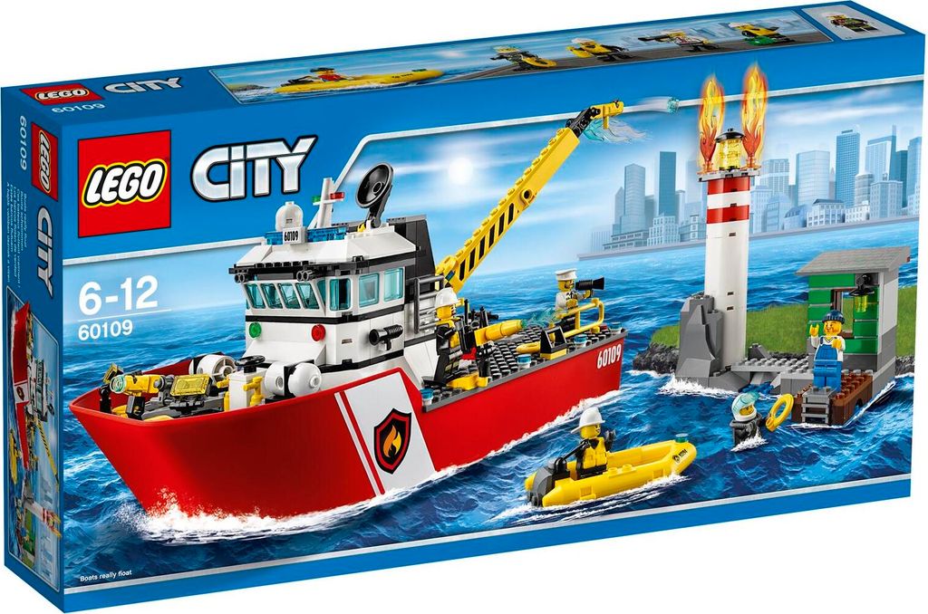 LEGO City Fire Boat, Zestaw do budowania, 6 lat(a), 412 Zdjęcie produktu 