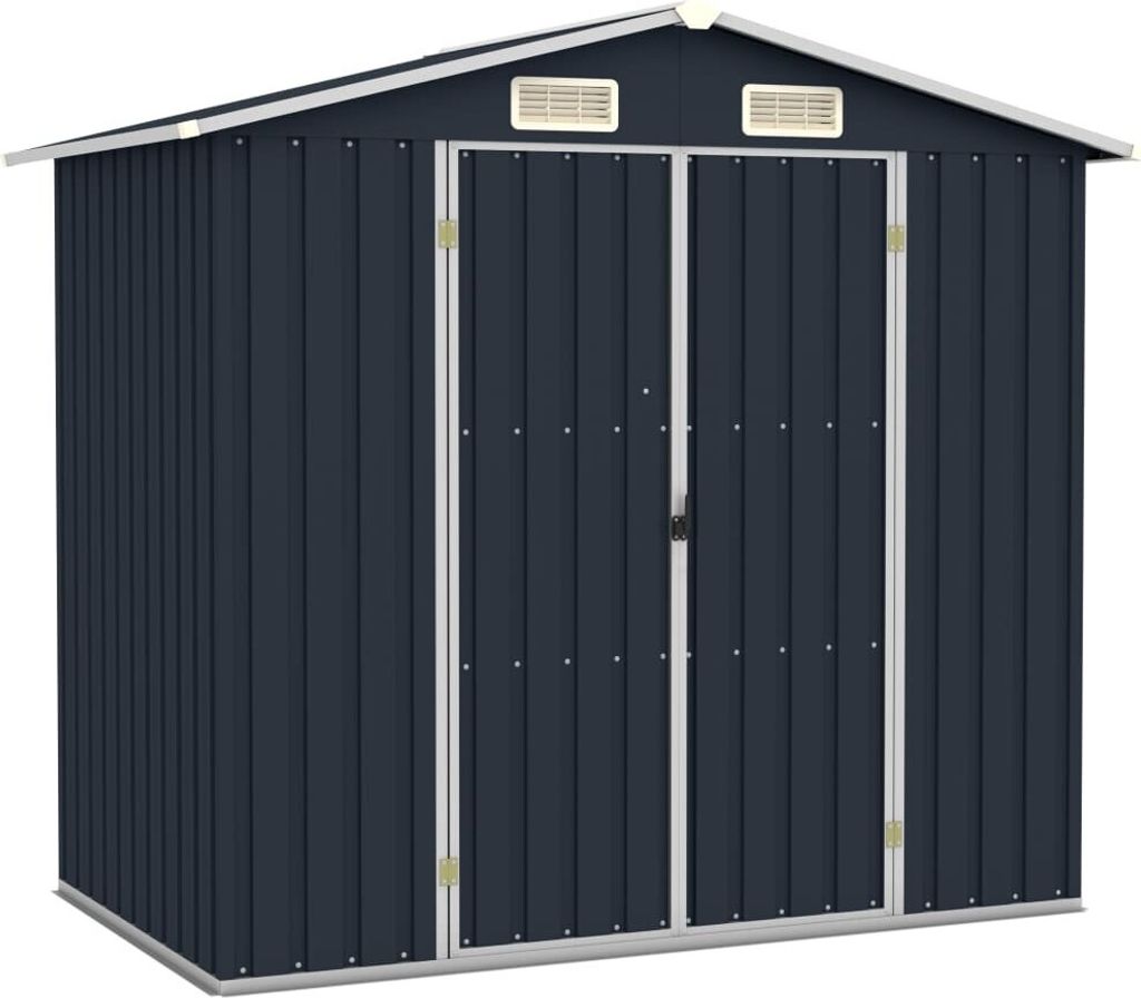 vidaXL Abri de jardin anthracite 205x129x183 cm Acier Image du produit 
