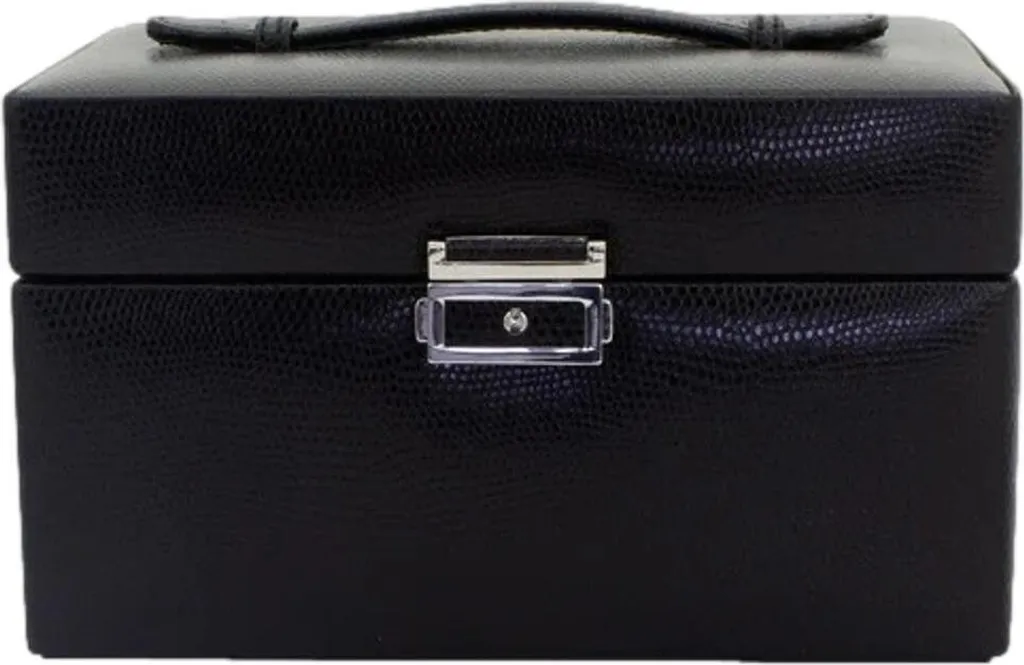 Friedrich23 20142-2 Milano Boîte à bijoux Femme Noire en Cuir Synthétique