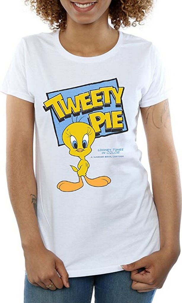 Looney Tunes - "Classic" T-Shirt für Damen BI897 (M) (Weiß)