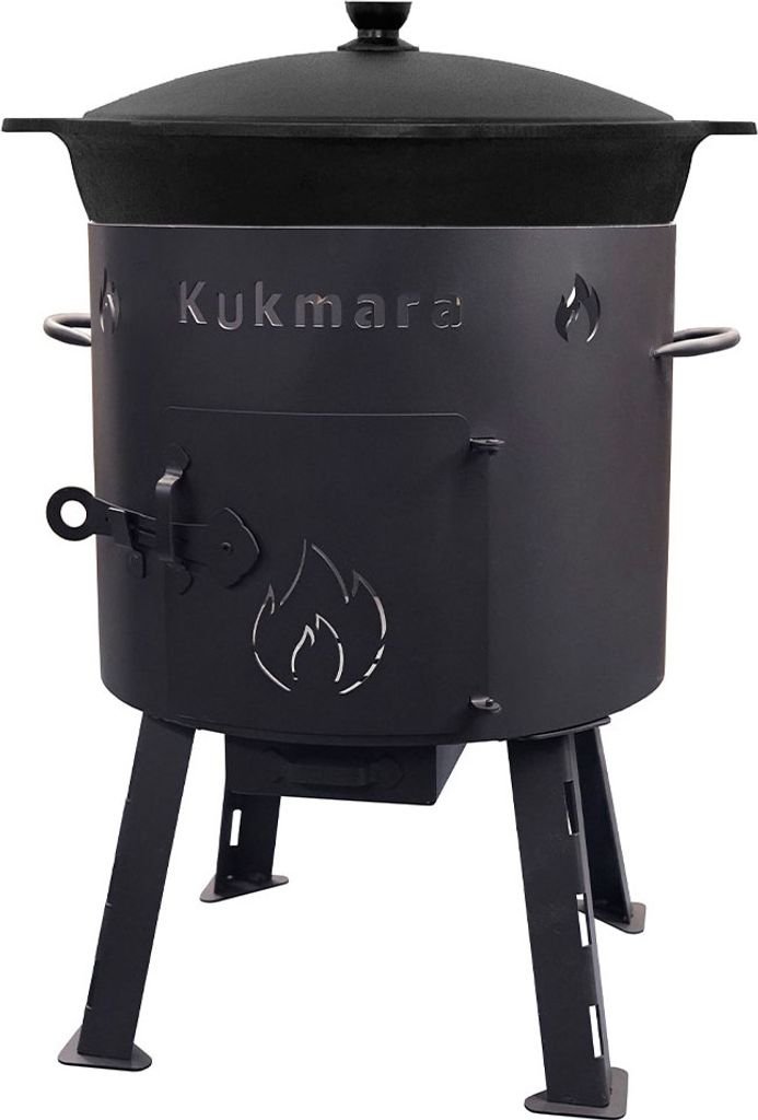 SET Feuerofen Utschak Kukmara Ø ca. 40 cm + Kazan Usbekisch Produktbild 