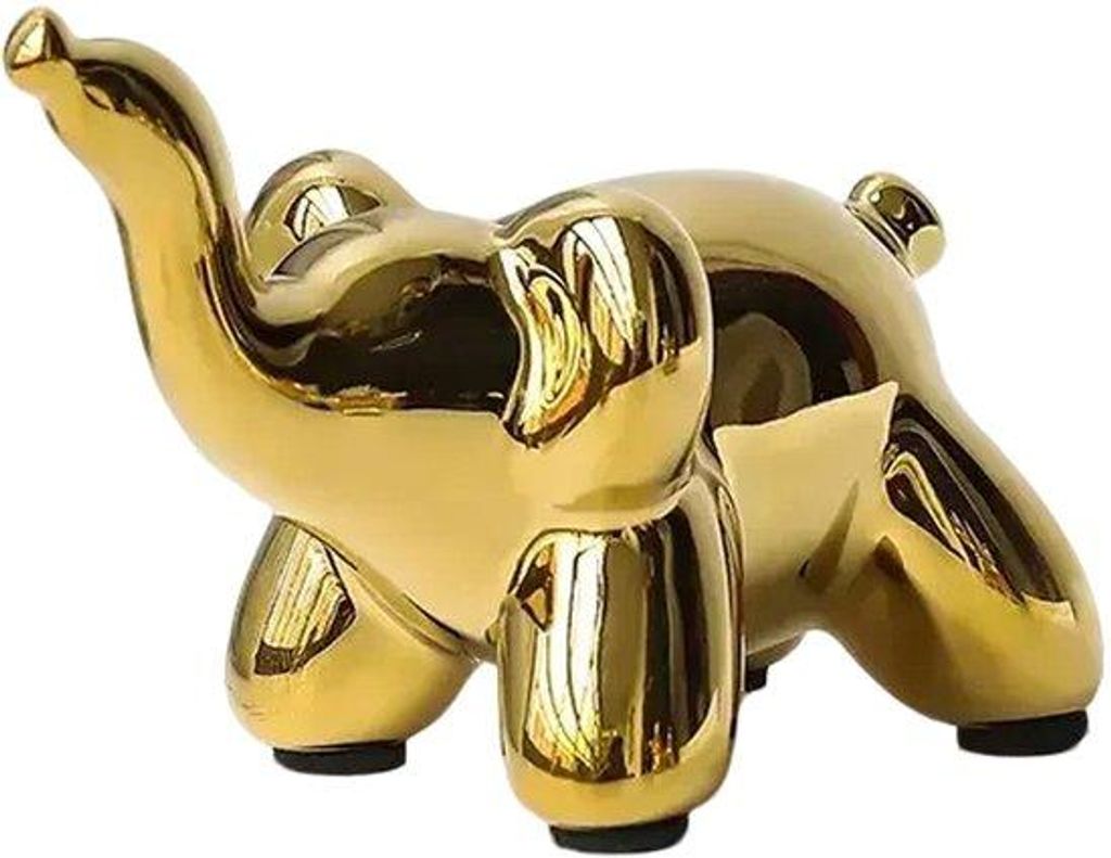 Goldene Keramik Skulptur für Wohnzimmer und Tischdekor
