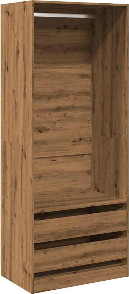 Kleiderschrank Artisan-Eiche 80x50x200 cm Holzwerkstoff