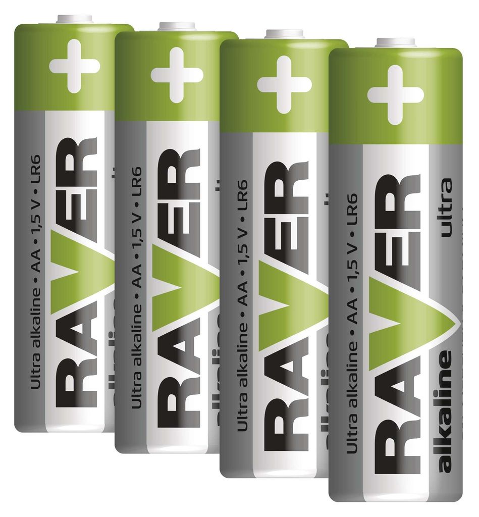 EMOS RAVER Ultra Alkaline AA Mignon Batterien 1,5V, LR6, 4 Stück, 7 Jahre lagerfähig, B7921
