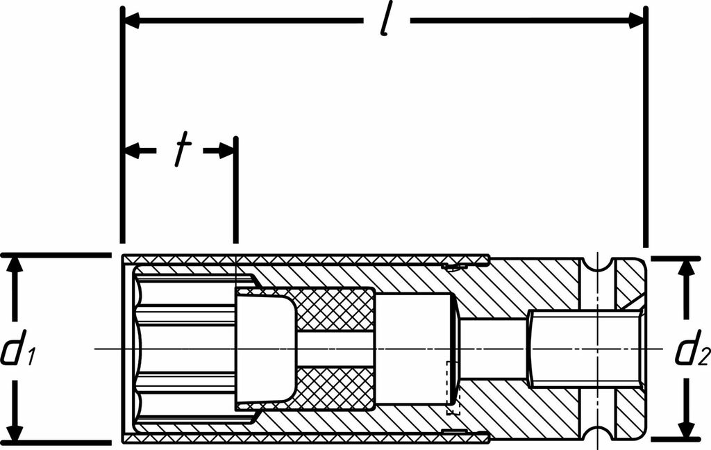 Kraftschraubersteckschlüsseleinsatz 903SLG-17 1/2Zoll 6KT Produktbild 15