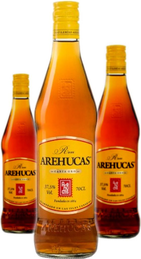 3 x Arehucas Rum Carta Oro Produktbild 