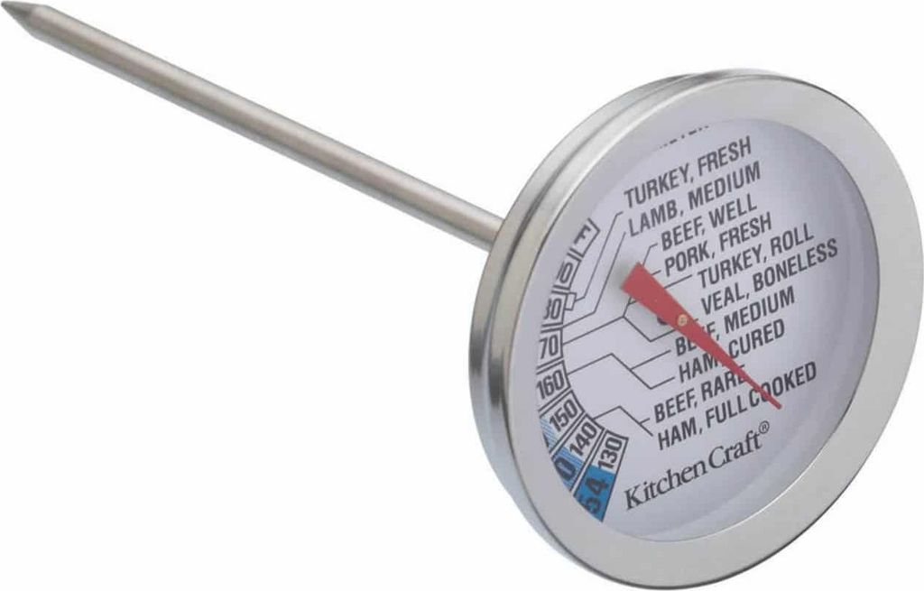KitchenCraft Edelstahl-Fleischthermometer