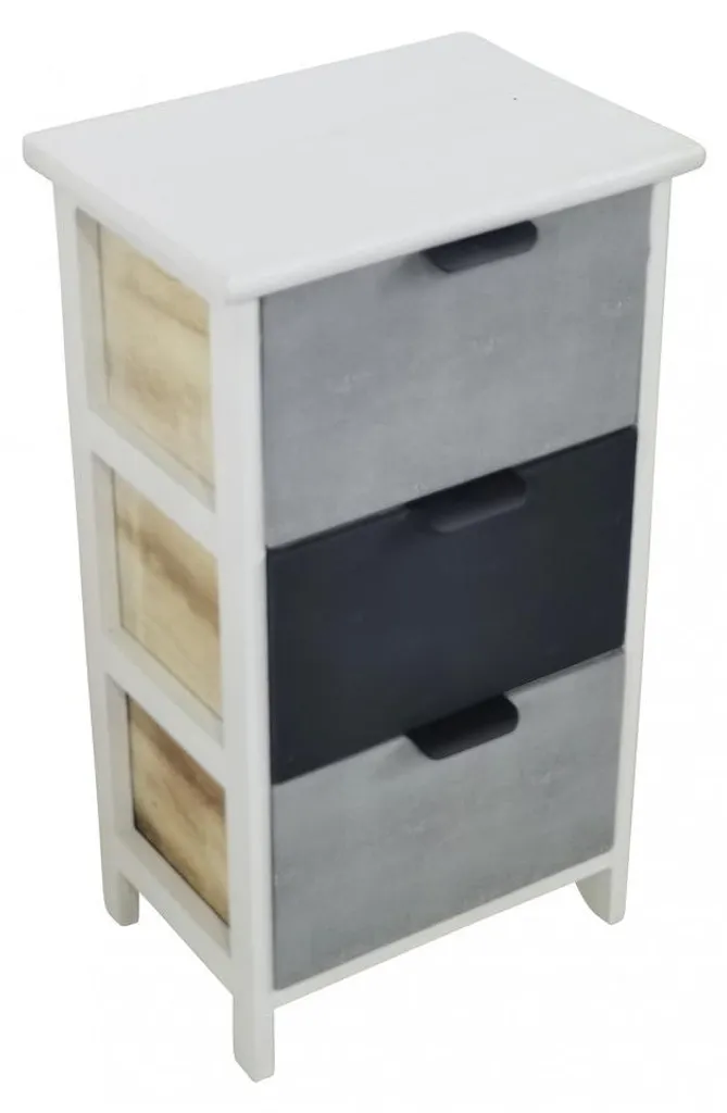 Gagnez de la place avec ce meuble bois compact 3 tiroirs - Rangement malin