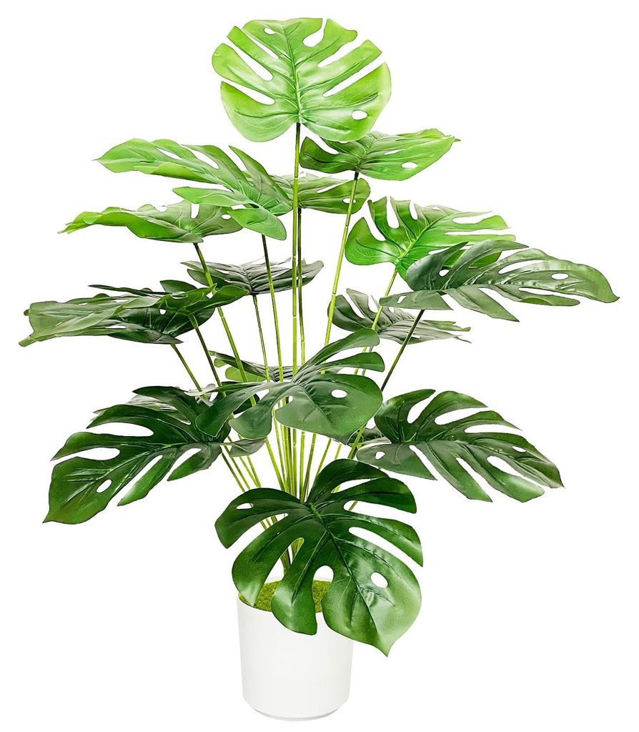 Künstliche Pflanze, sieht echt aus, Kunststoff, große künstliche Pflanzen im Topf, künstliche Palme, Dekoration für Badezimmer, Wohnzimmer, Sc...