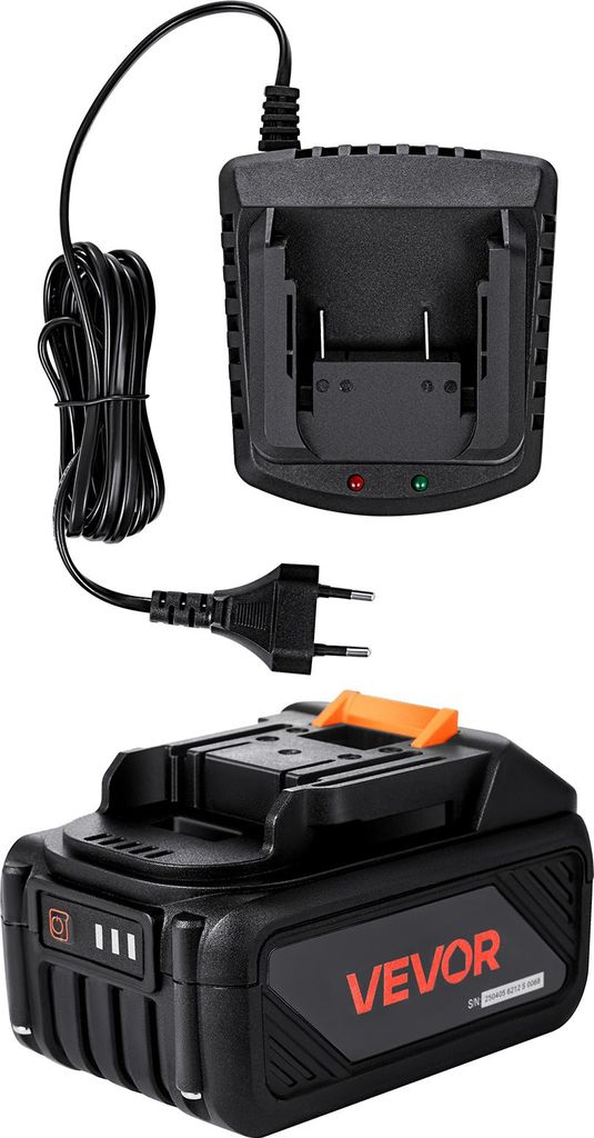 Combinaison batterie et chargeur portable VEVOR 20 V, pack Image du produit 