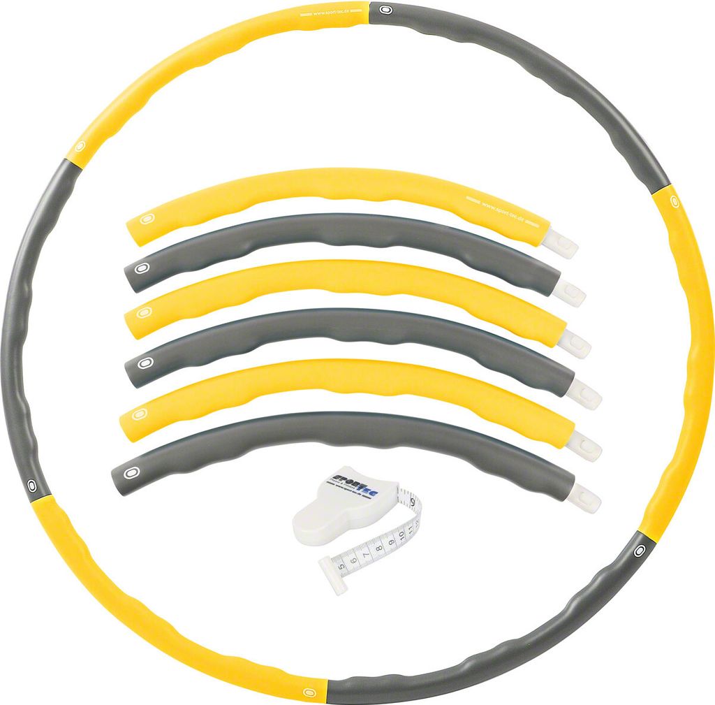 Sport-Tec Hula Hoop Reifen, ø 100 cm, 1,5 kg, inkl. Maßband Power Fitnessreifen Hulahoop zur