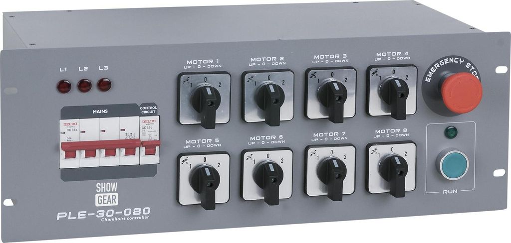 Showgear PLE-30-080 - Direct Control Chain Hoist Controller 8-Kanal