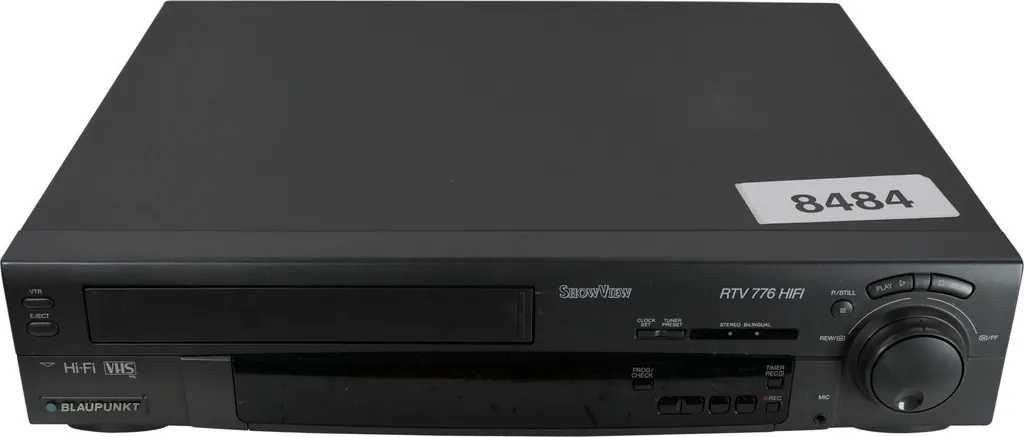 Magnétoscope VHS Blaupunkt RTV-776 EGC Haute Fidélité avec Menu à l'Ecran