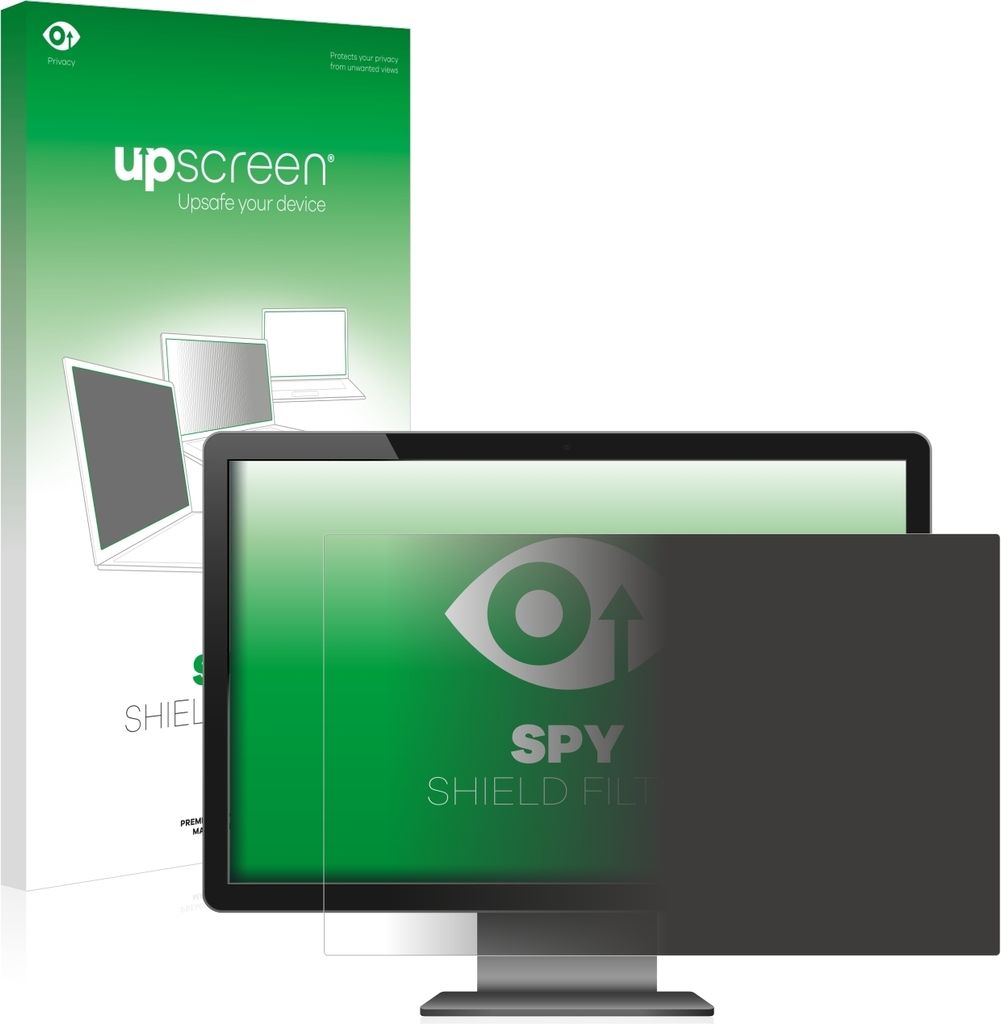 upscreen Blickschutzfilter für Standardgrößen mit 58.4 cm (23 Zoll) Displays 510 x 287 mm Anti-Spy Privacy Filter Sichtschutz Blaulicht-Schutz