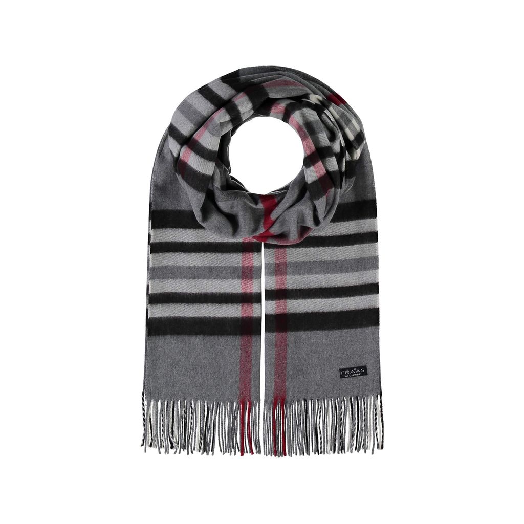 FRAAS Schal Cashmink Scarf with FRAAS Plaid Grey grau mehrfarbig
