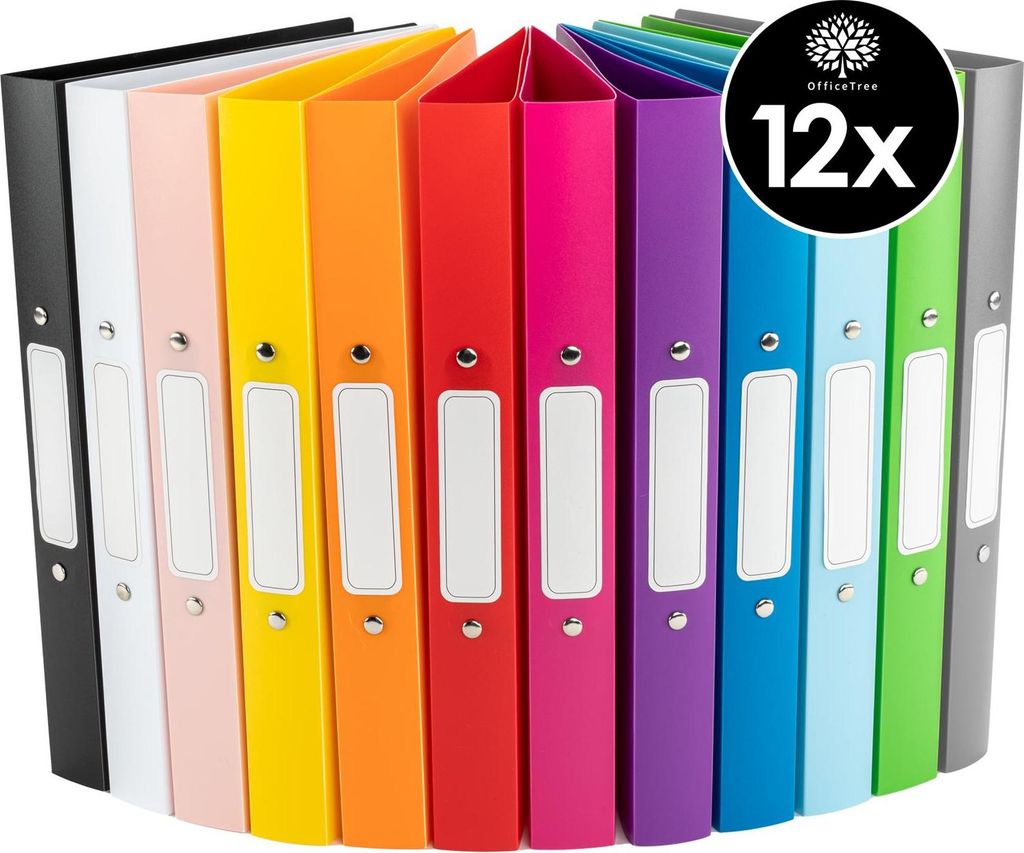 OfficeTree Classeurs à anneaux Set de 12 pièces Image du produit 