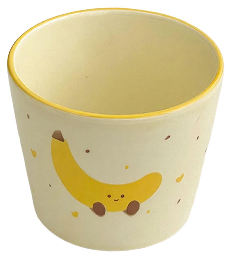 Keramik-Kaffeebecher mit ergonomischem Griff, 220 ml, Frühstücksbecher, spülmaschinenfest, hübsches Trinkglas für Milchtee, Haferflocken und m...