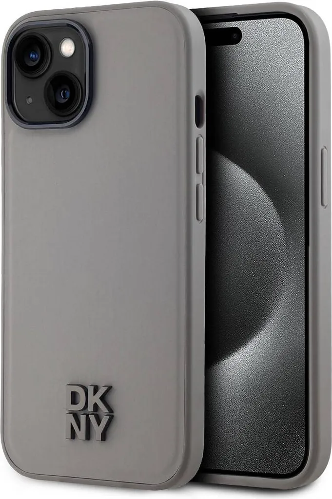 Coque iPhone 15 MagSafe DKNY - Protection Chic Grise pour Smartphone Apple