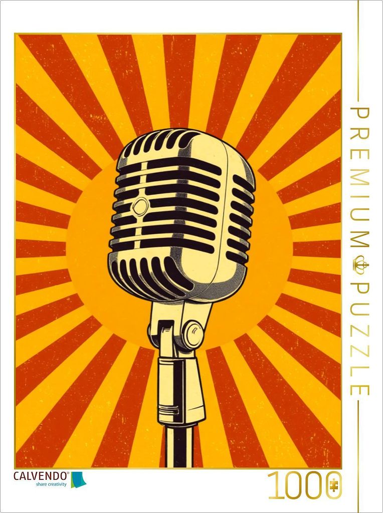 CALVENDO Puzzle Soul Microphone | 1000 Teile Lege-Größe 64x48cm Foto-Puzzle für glückliche Stunden
