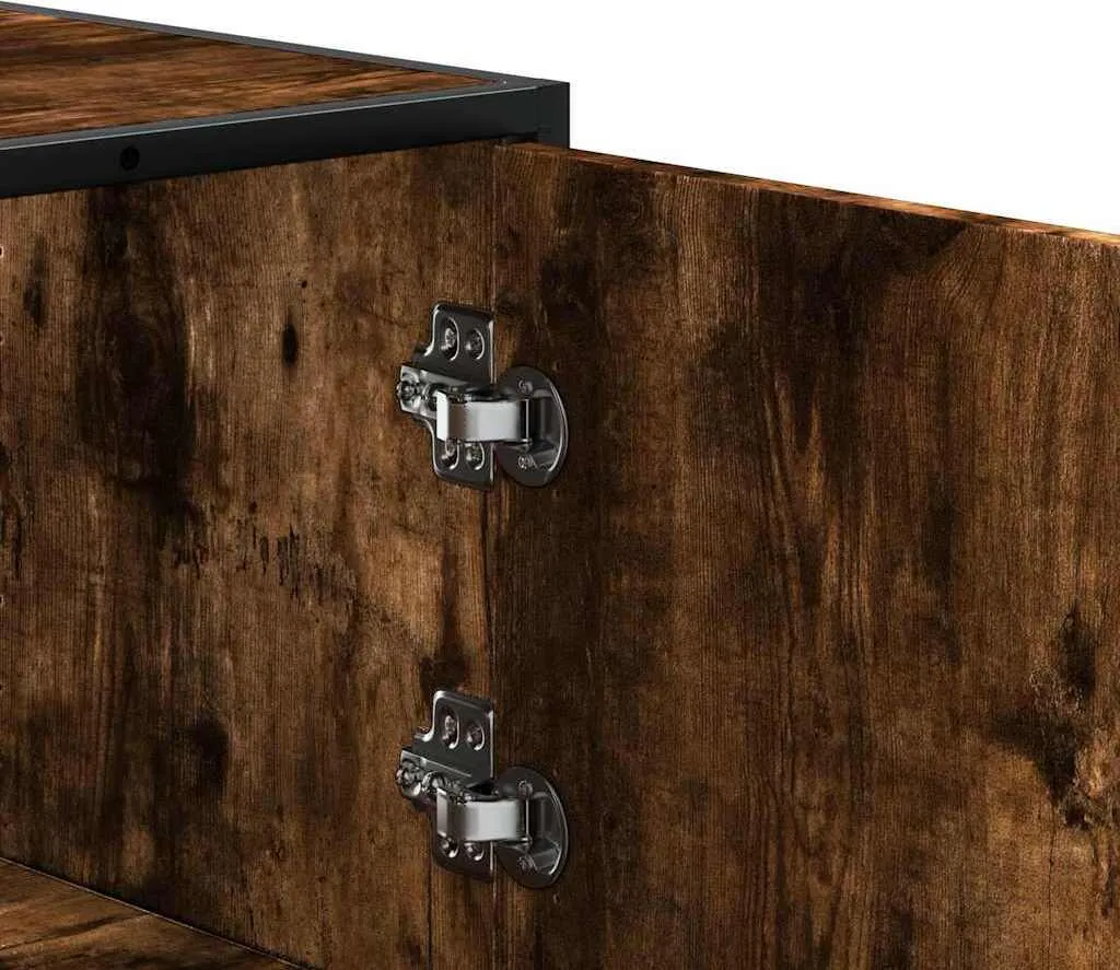 Mobile Credenza Maison Exclusive Rovere Fumo 68x35x106,5 cm Metallo - 8