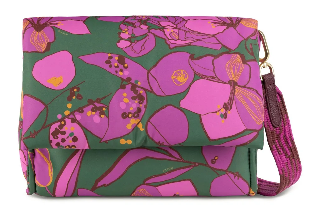 Sac Oilily Fay Cross Body Forrest Green : vert foncé et design floral chic