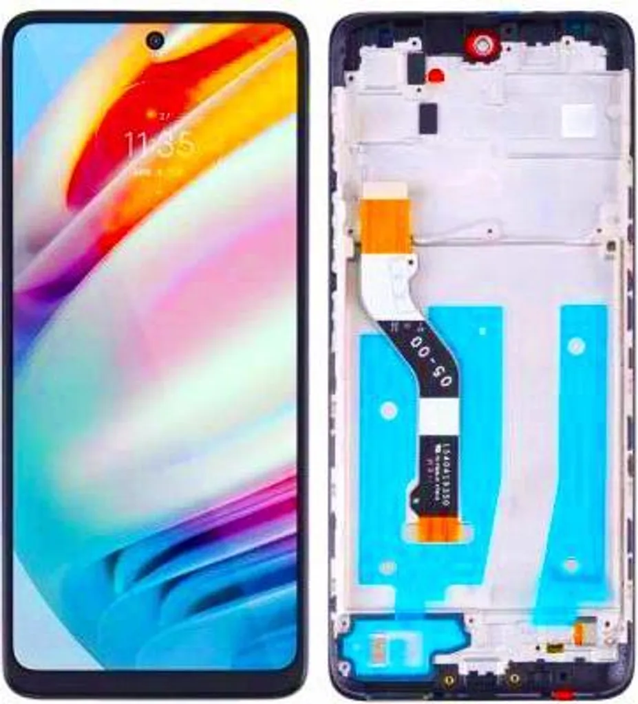 Bloc écran de remplacement Motorola Moto G60 G40 Fusion avec cadre noir