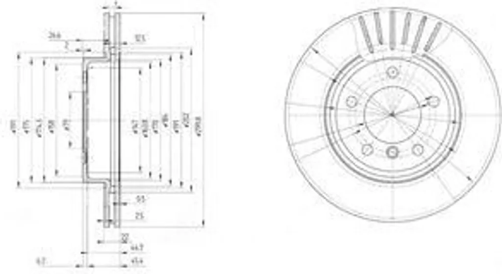 Disque de frein ventilé avant pour Z3 E36 et Série 3 E46 - OE 1164539