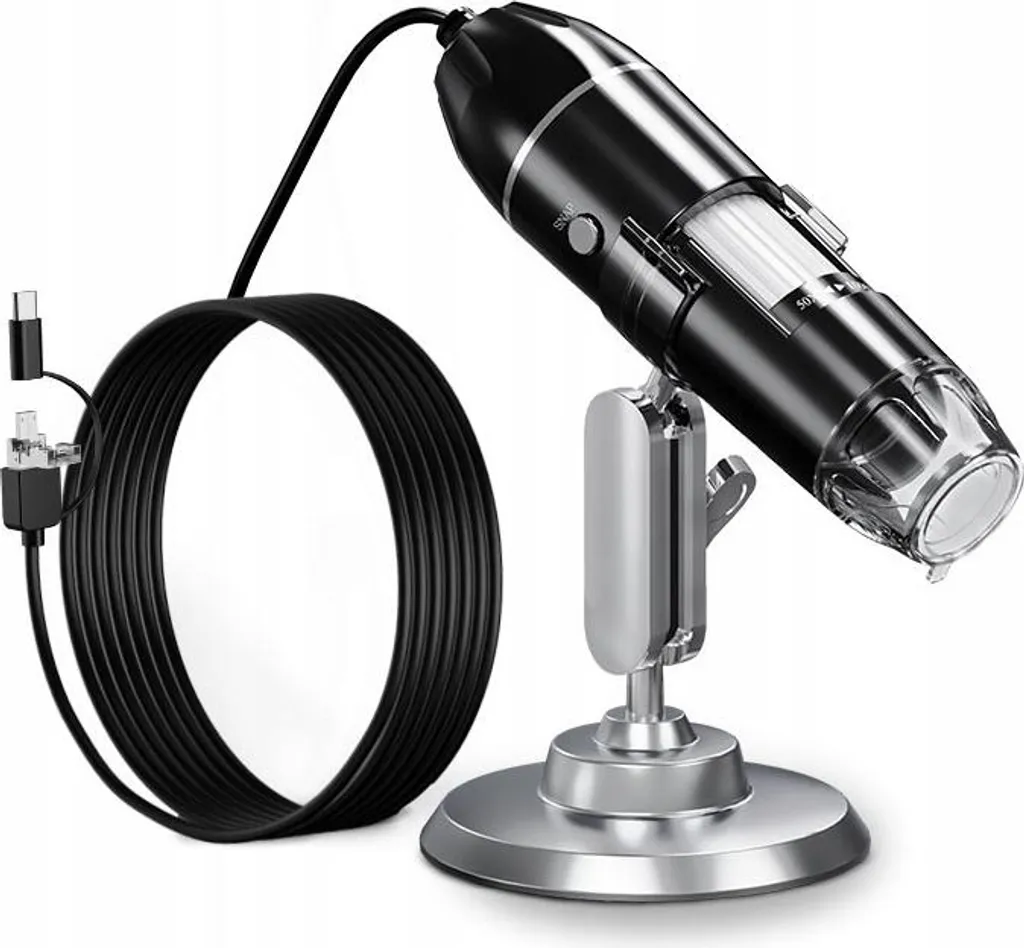 Microscope numérique USB 1600x avec 8 LED réglables pour PC et Android - 9