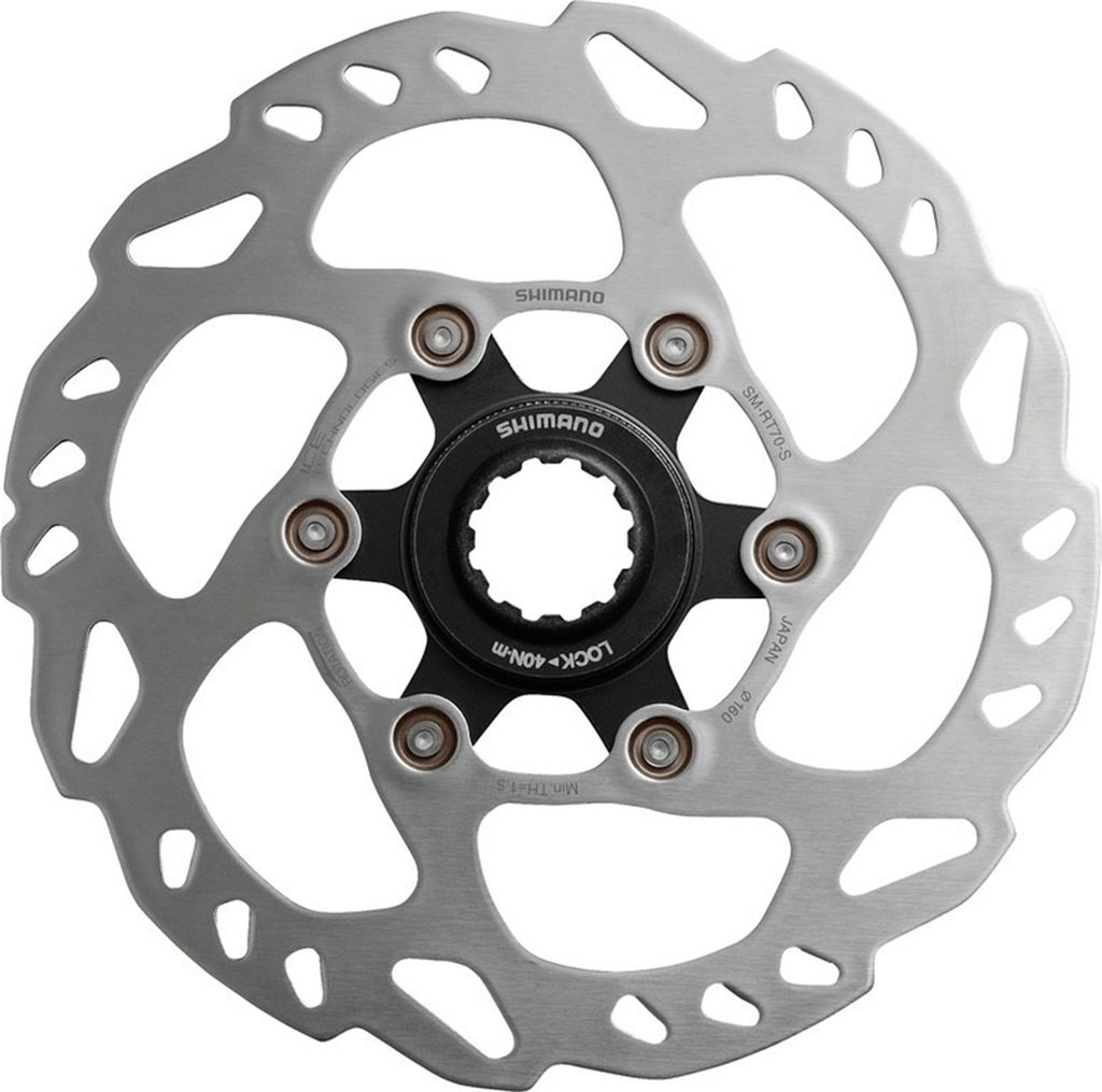 A bicycle brake disc rotor.