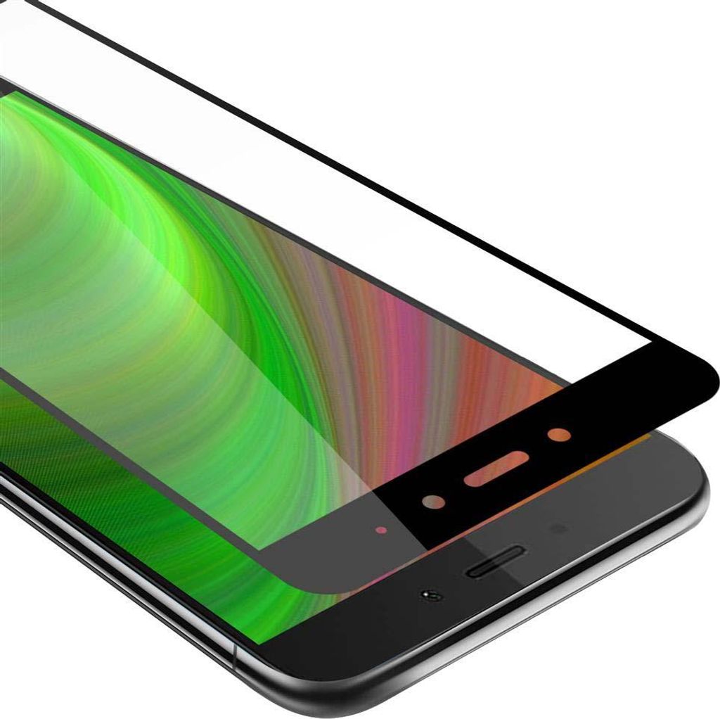 Cadorabo Panzerfolie für Xiaomi RedMi NOTE 4 Schutzfolie in Schwarz Vollbild Folie Tempered Display Schutzglas