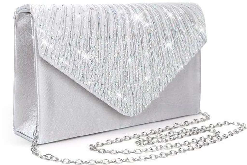Petite pochette argentée pailletée : l'accessoire chic pour vos mains