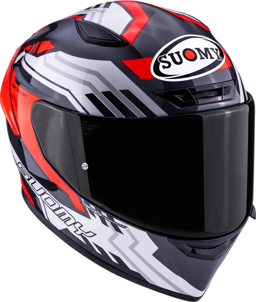 Casque Suomy Track-1 Framework Anthracite Rouge M : Sécurité et Style - 7