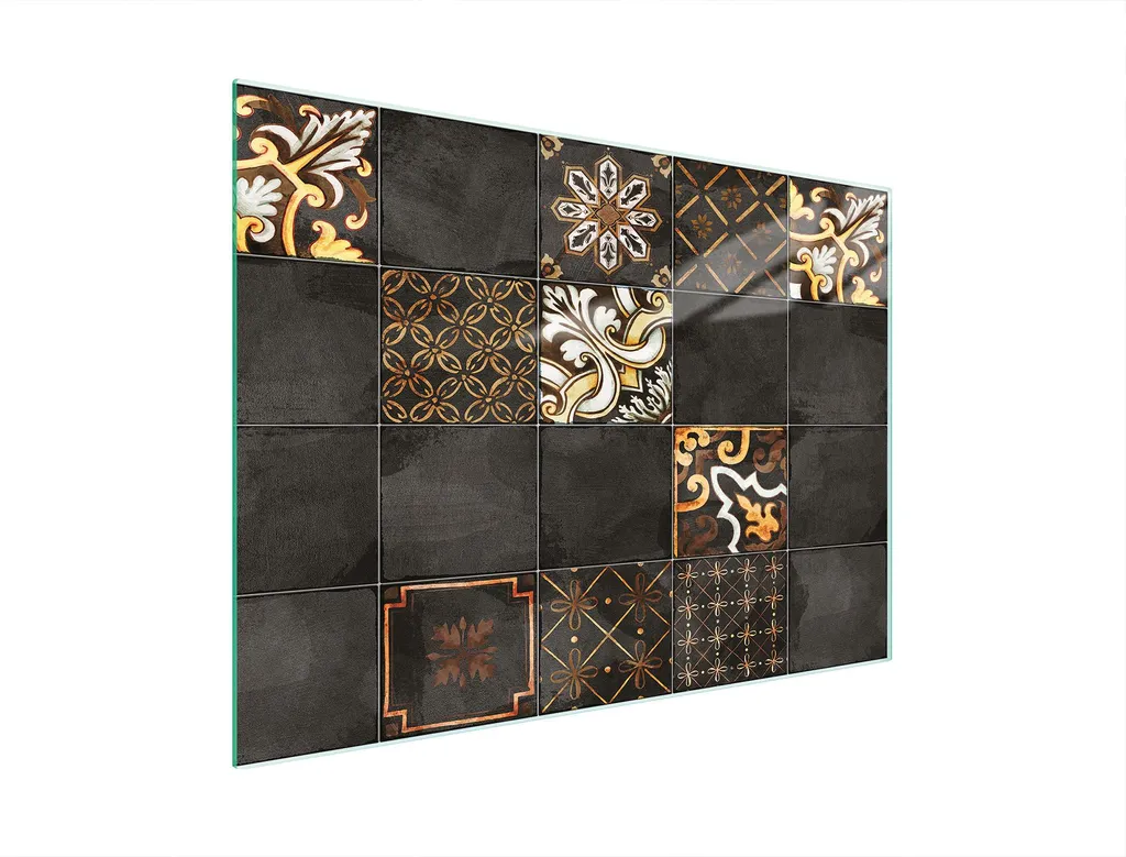 Tagliere in Vetro 30x22 Mosaico Ardesia - Coprifornelli Universale