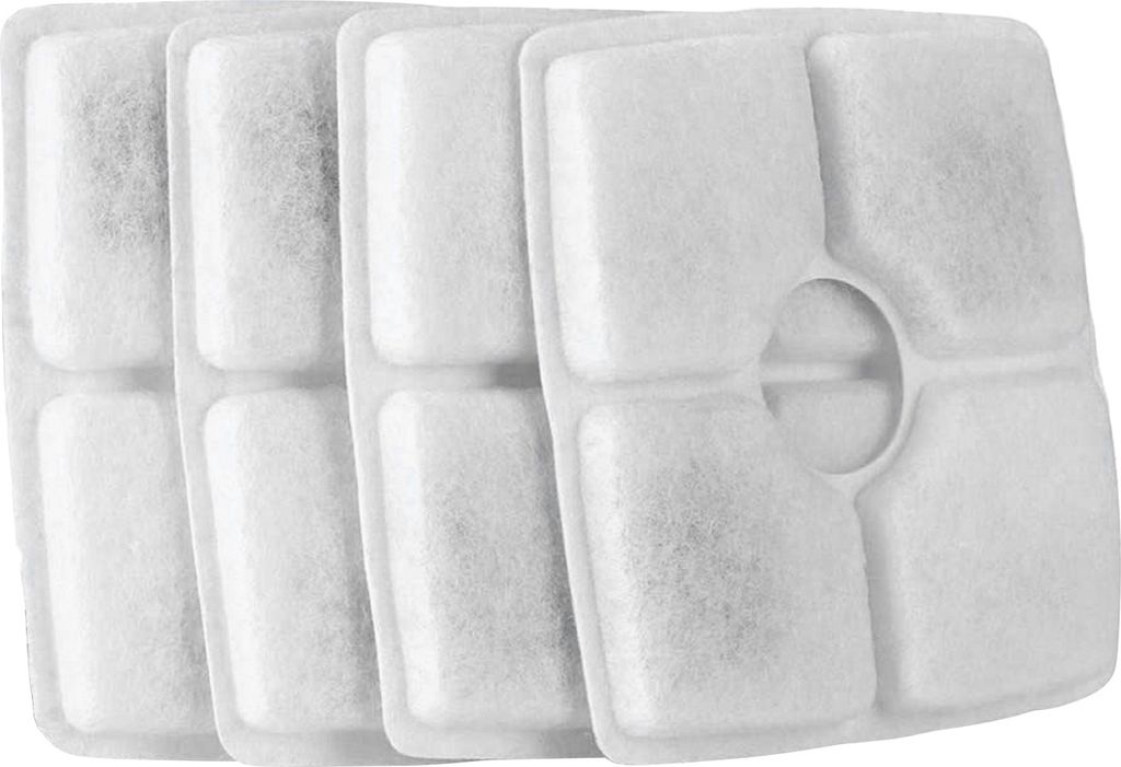 4 STueCKE Katzenbrunnenfilter Quadratischer Wasserspender fuer Haustiere Filter Aktivkohleharzfilter