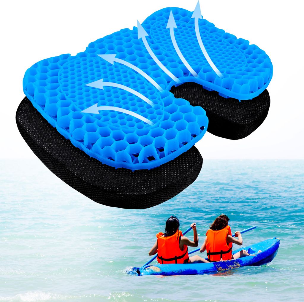 Rutschfestes Kajak-Sitzkissen- Wasserdichtes Kajak Gel Sitzkissen-U-Form Tragbar