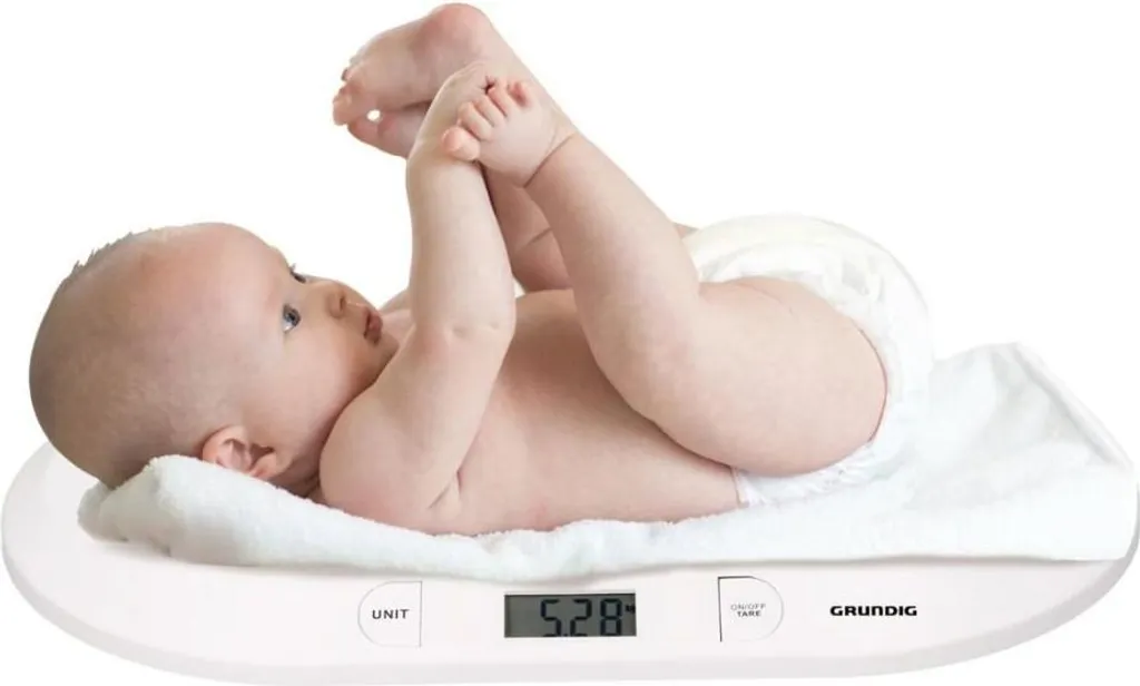 Grundig pèse-bébé électronique 20 kg précis pour nourrissons et chats