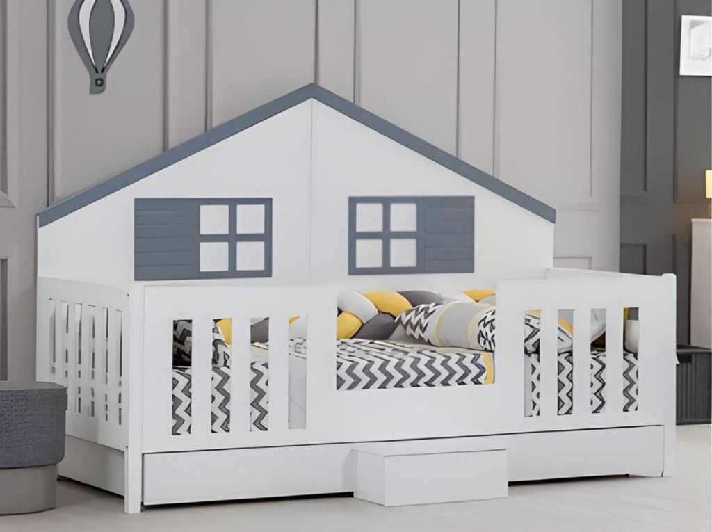 Schlafzimmer Holzbett Mehrfarbig Einzelbett Designer Kinderzimmer Möbel Neu