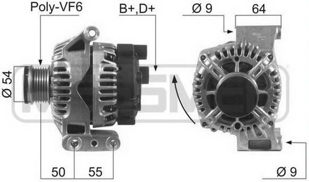 Alternateur neuf pour Fiat Panda, Punto et Lancia Musa - Qualité OE