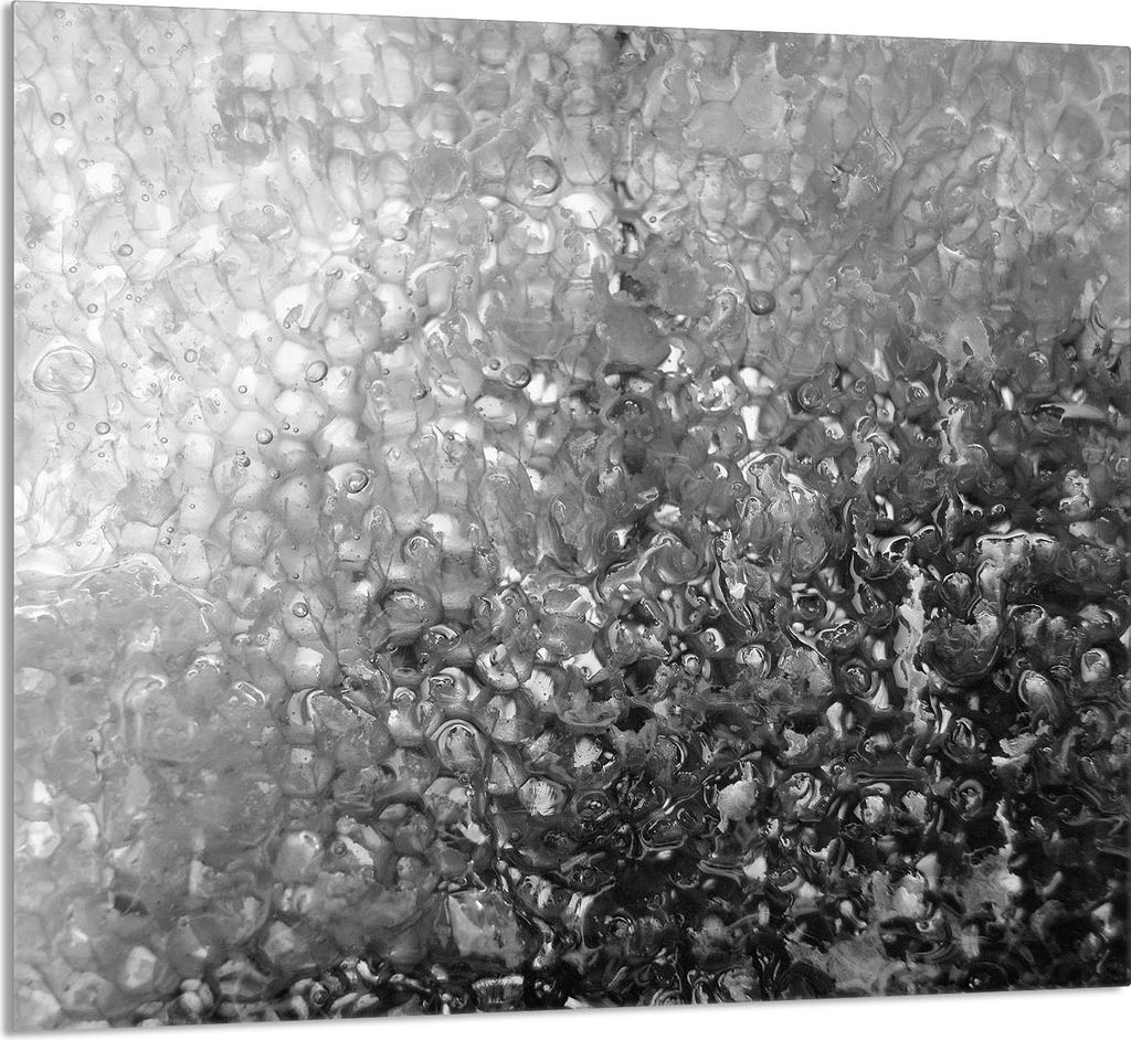 GLASPLATTE FÜR KÜCHE 65x60 Tropfen