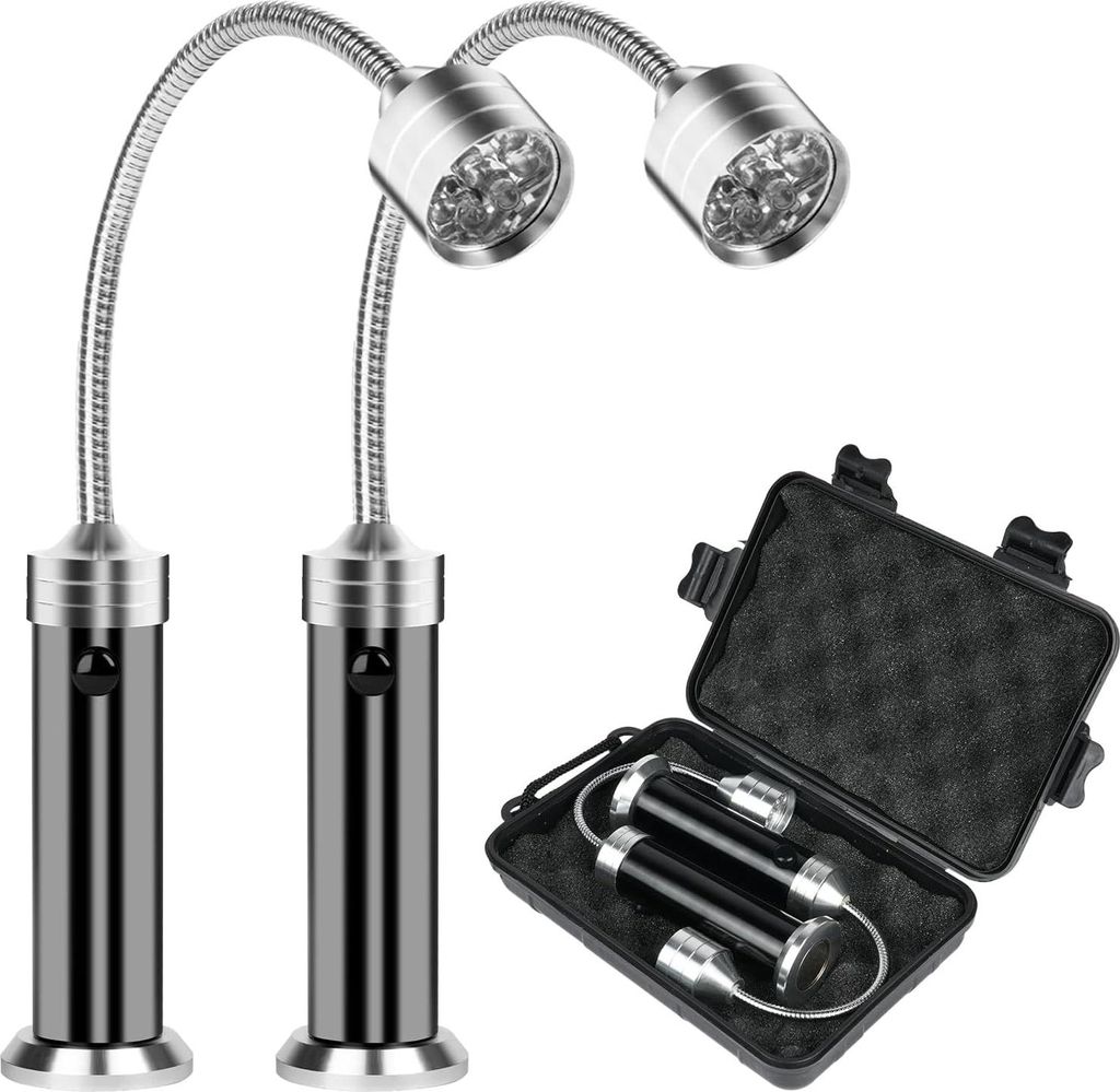 Grill Licht, 2 Stück Magnetische Grilllampe, Outdoor Grill Lichter, BBQ Licht Set, 360 Grad Drehwinkel, Grill Lichter BBQ Zubehör für Barbecue P...