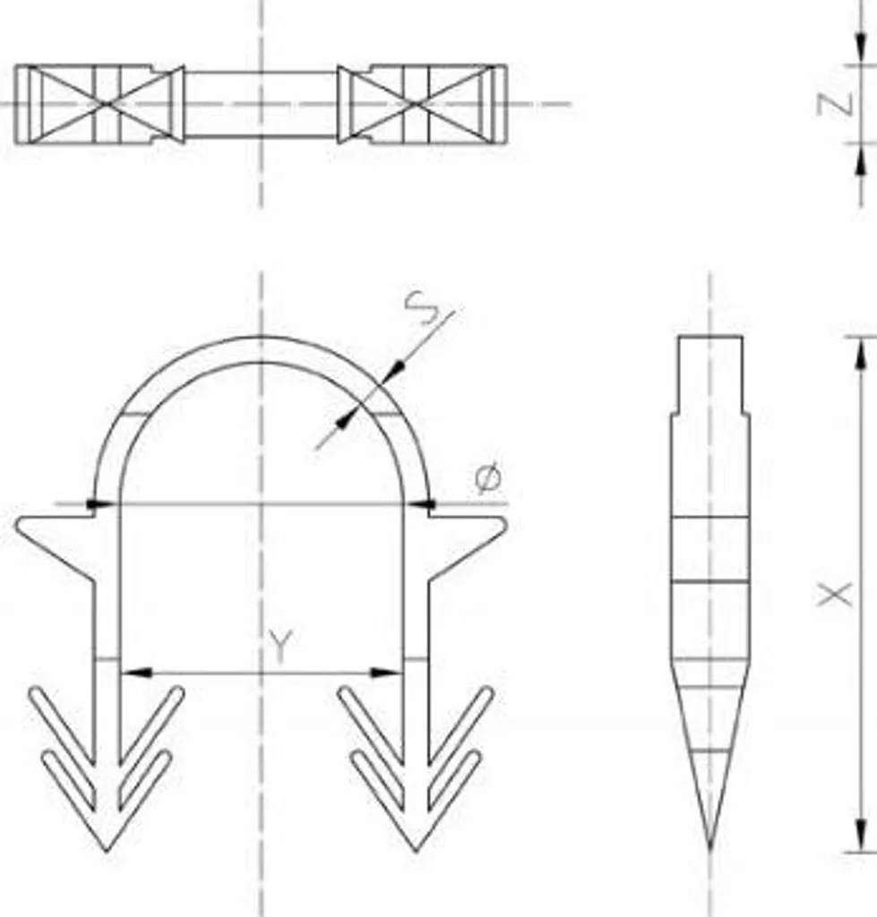 Clips de fixation Takera 60 mm robustes pour plancher chauffant 300x