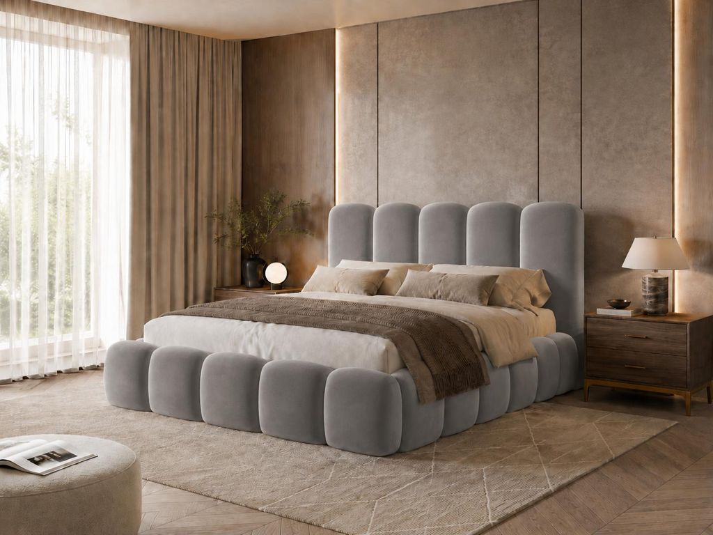 Emlar Polsterbett Teddy 180x200 cm - Designerbett mit Produktbild 