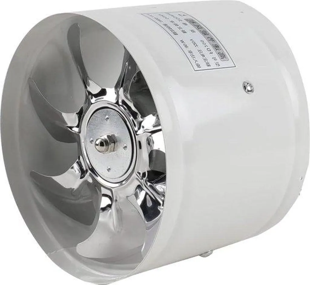 Éliminez humidité et odeurs avec ce ventilateur industriel en ligne 200mm