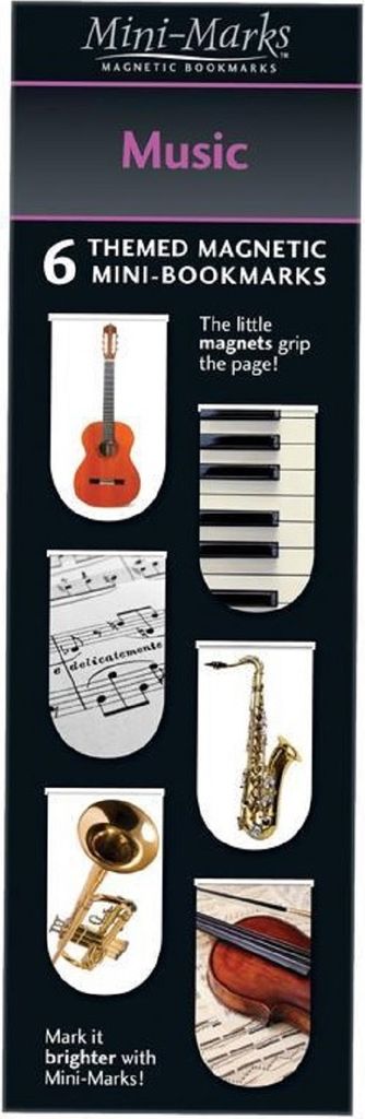 Magnetisches Lesezeichen „Music“, 6 Stück Produktbild 