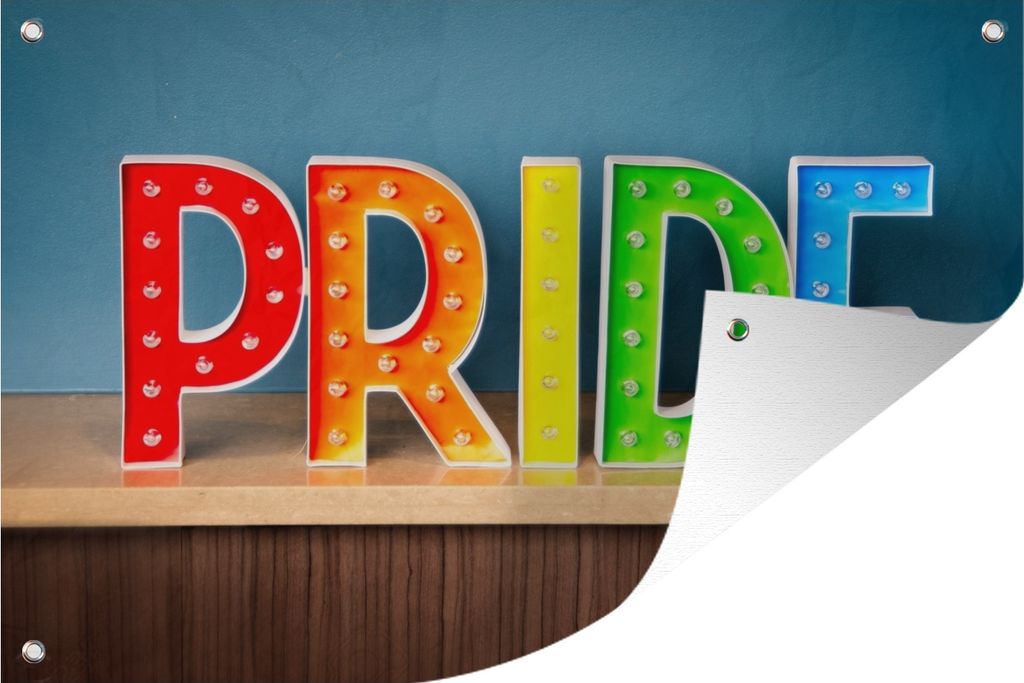 MuchoWow 90x60 cm Outdoor-Poster Gartendeko Sichtschutz Garten Poster für den Garten Stolz-Lampen