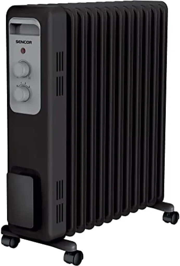Radiateur bain d'huile électrique Sencor 2300W Noir 11 éléments chauffants