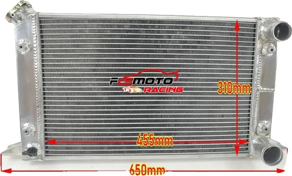 Radiateur Haute Performance 56mm Alu pour Scirocco et Pro Stock V8